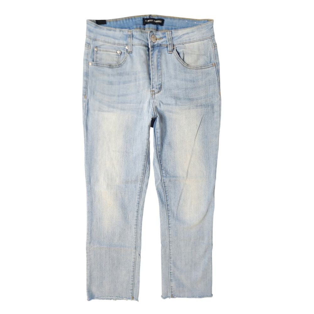 Almost Famous Womens Light-Wash Demin Jeans-Size 7